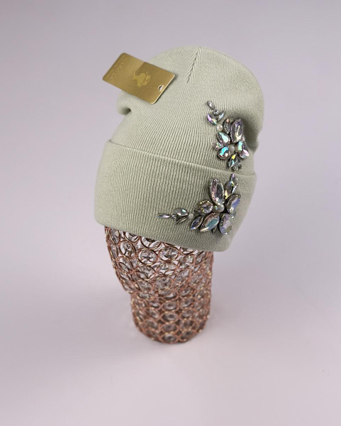 Шапка Кароза Хейсон Двойной цветок (т.мятный)